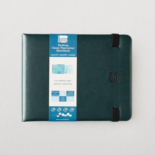  Baohong Classic Watercolour Sketchbook 300gsm Cold Pressed (NOT) Medium 24 Sheets 