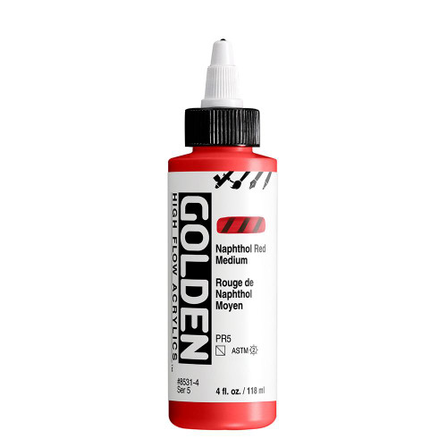  Golden High Flow Acrylic 118ml Naphthol Red Medium 