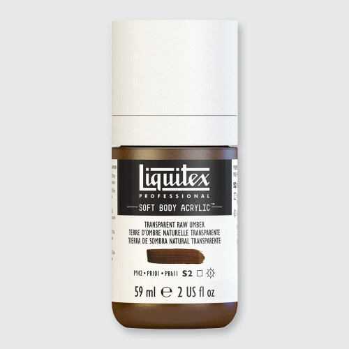  Liquitex Soft Body Acrylic 59ml Transparent Raw Umber 