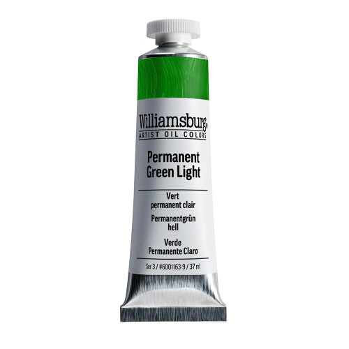 Williamsburg Handmade Oil Colour 37ml Permanent Green Light 
