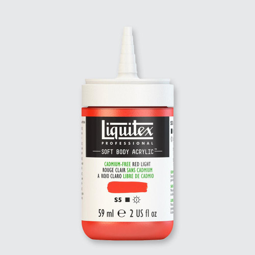  Liquitex Soft Body Acrylic 59ml Cadmium-free Red Light 