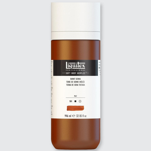  Liquitex Soft Body Acrylic 946ml Burnt Sienna 