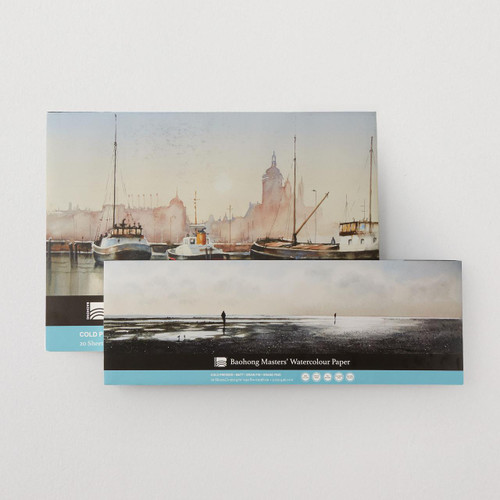  Baohong Masters' Choice Watercolour Block 300gsm Cold Pressed (NOT) Medium Jan Min 20 Sheets 