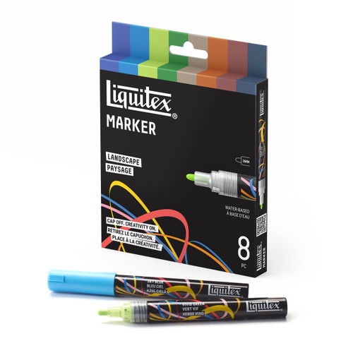 Liquitex Marker 2mm Landscape Set of 8 