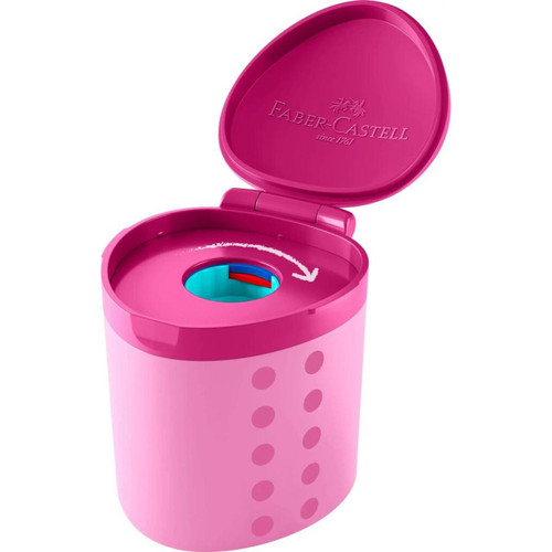  Faber-Castell Grippy Sharpener Box Pink 