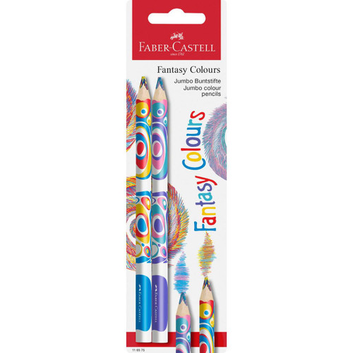  Faber-Castell Fantasy Colour Pencil Jumbo with 3-Coloured Lead Set of 2 