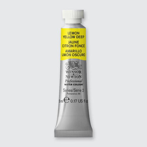 Winsor & Newton Artists' Watercolour 5ml Lemon Yellow Deep 