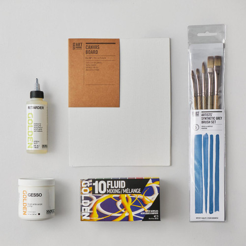  Golden Professional Fluid Acrylic Bundle 