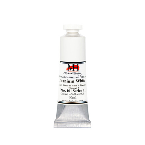  Michael Harding Oil Paint Titanium White No 1 (Safflower Oil) 40ml 