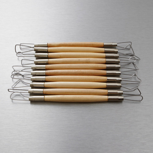  Jakar Wooden Modelling Tools with Wire Tips Set of 10 6 inches 