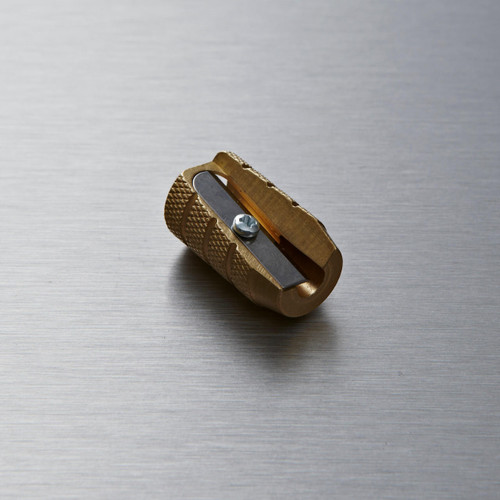 Mobius & Ruppert Mobius and Ruppert Brass Barrel Shape Single Hole Sharpener 