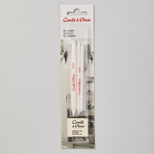  Conte a Paris Paper Blending Stumps and Eraser Accessories Set of 5 