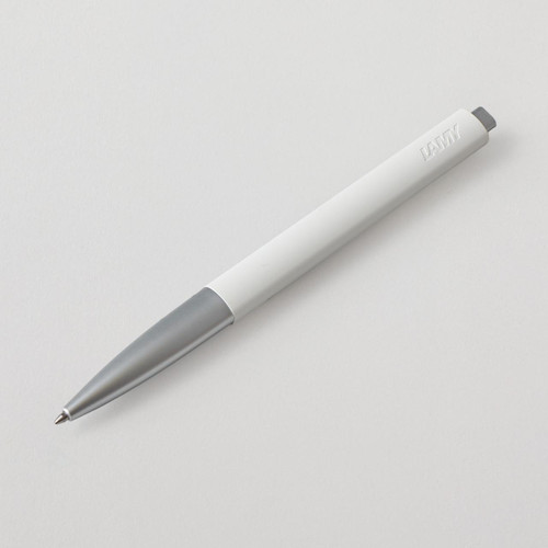  Lamy Noto Ballpoint Pen Silver And White 