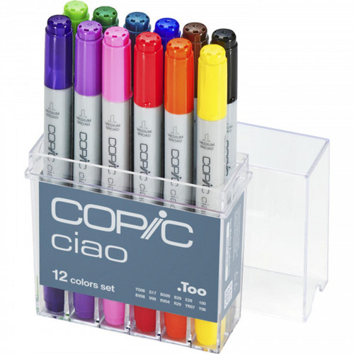  Copic Ciao Markers Basic Set of 12 