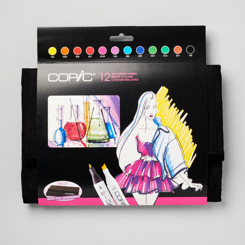 Copic Classic Marker Bright Wallet Set of 12
