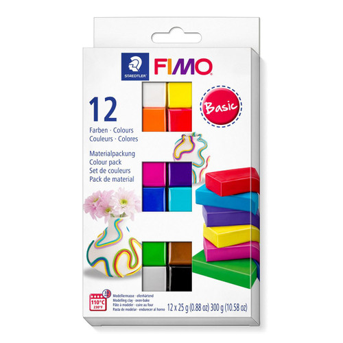  Staedtler Fimo Soft Starter Pack Half Block Set of 12 x 25g 