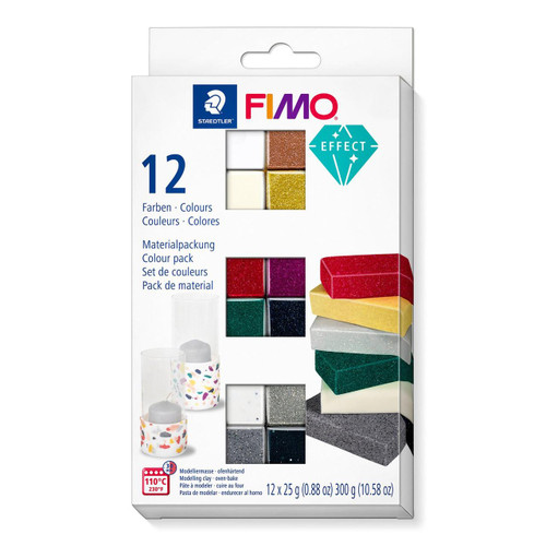  Staedtler Fimo Effect Half Blocks Set of 12 