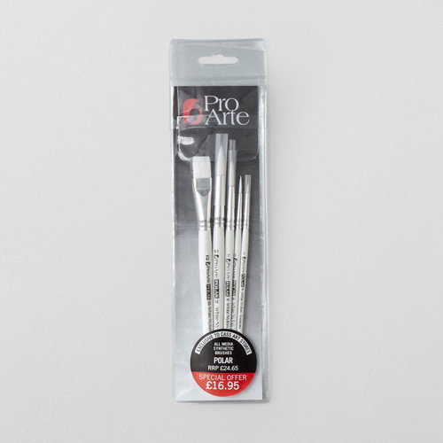 Pro Arte Polar Series 31/32 Synthetic Brush Set of 5   Pro Arte Polar Series 31/32 Synthetic Brush Set of 5