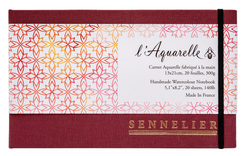  Sennelier Watercolour Book 300gsm 20 sheets 13 x 21cm 