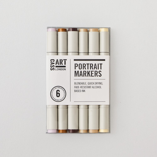 Cass Art Marker Portrait Tones Set of 6