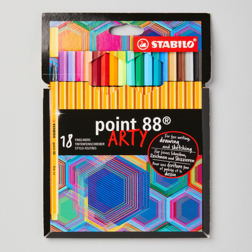 Stabilo STABILO point 88 ARTY Wallet Assorted Colours Set of 18 