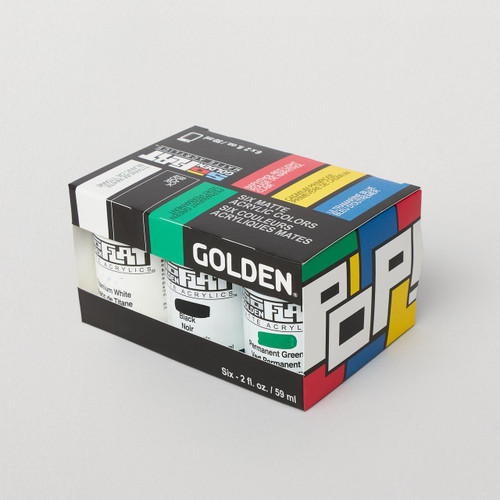  Golden SoFlat Matte Acrylic POP 59ml Set of 6 