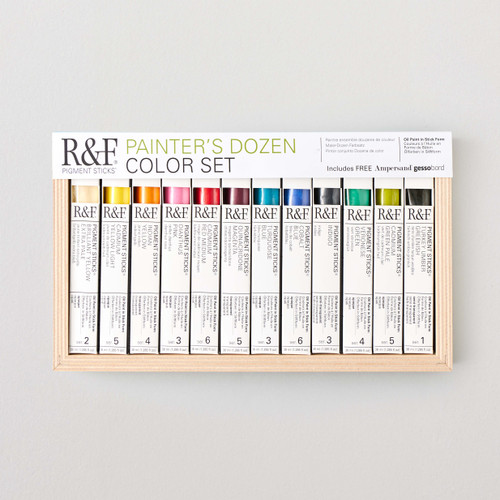 R&F Pigment Stick Painter's Dozen Assorted Colours 38ml Set of 12