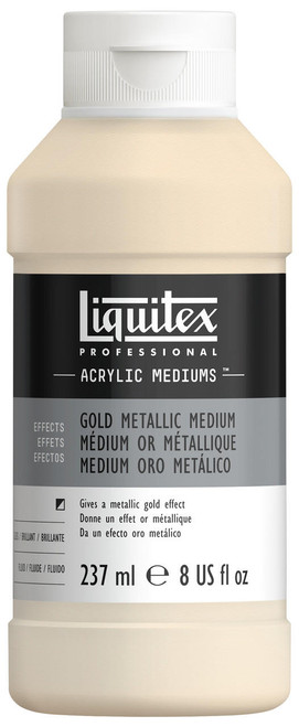  Liquitex Acrylic Additive Bottle Gold Metallic Medium 237ml 
