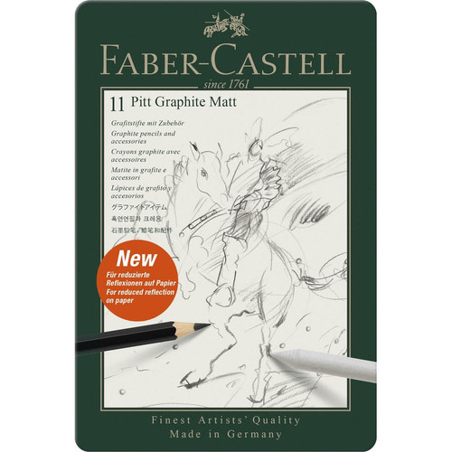 Faber-Castell Faber Castell Pitt Graphite Matt Pencils and Accessories Set of 11 