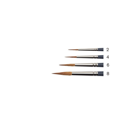  Winsor & Newton Professional Watercolour Synthetic Sable Pointed Round Brushes 