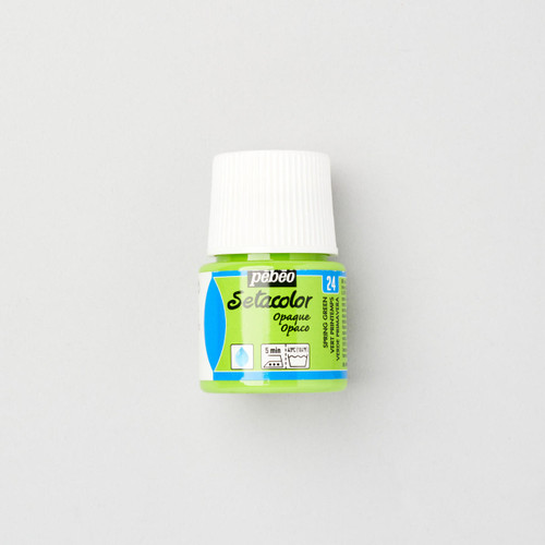  Pebeo Setacolor Fabric Paint Opaque 45ml Spring Green 24 