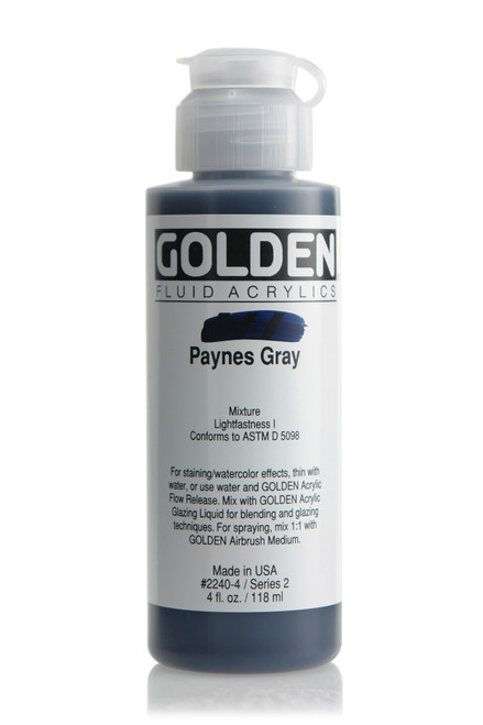 Golden Fluid Acrylic Paint 118ml Paynes Grey