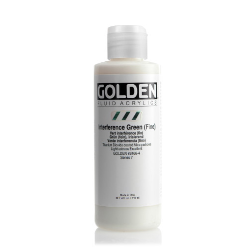 Golden Fluid Acrylic Paint 118ml Interference Green (Fine) #2466