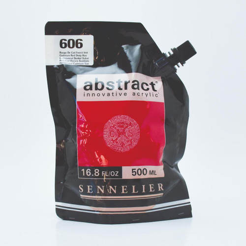  Sennelier Abstract Acrylic 500ml Satin Cadmium Red Deep Hue 