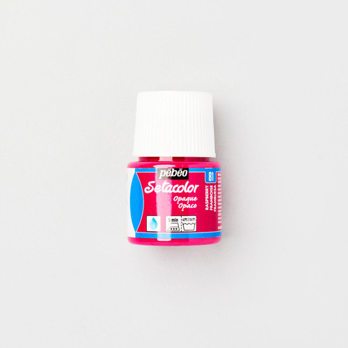  Pebeo Setacolor Fabric Paint Opaque 45ml Raspberry 81 