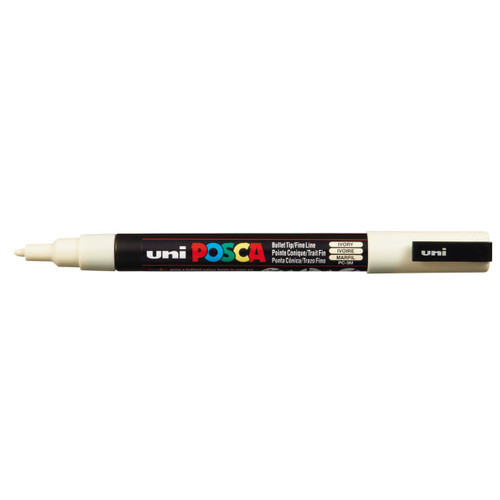  Posca Paint Pen Waterbased Marker PC-3M (1.5mm) Ivory 
