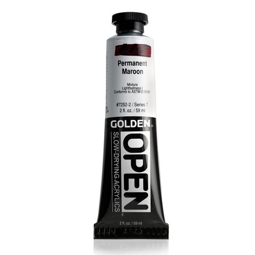  Golden Open Acrylic Paint 59ml Permanent Maroon #7252 