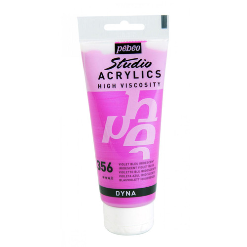  Pebeo Studio Acrylic High Viscosity 100ml 100ml Iridescent Violet Blue 
