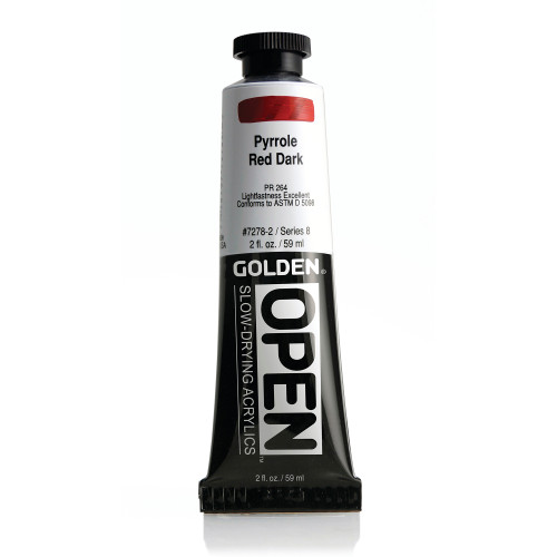 Golden Open Acrylic Paint 59ml Pyrrole Red Dark #7278