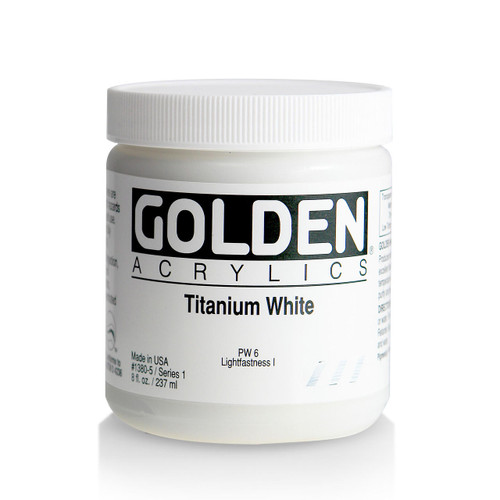  Golden Heavybody Acrylic 236ml Titanium White #1380 