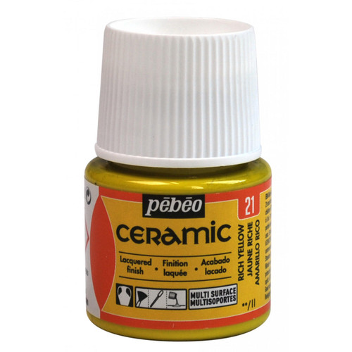  Pebeo Ceramic 45ml Rich Yellow 