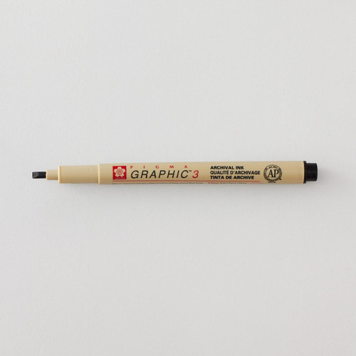 Sakura Pigma Graphic Pen 3mm Black   Sakura Pigma Graphic Pen 3mm Black