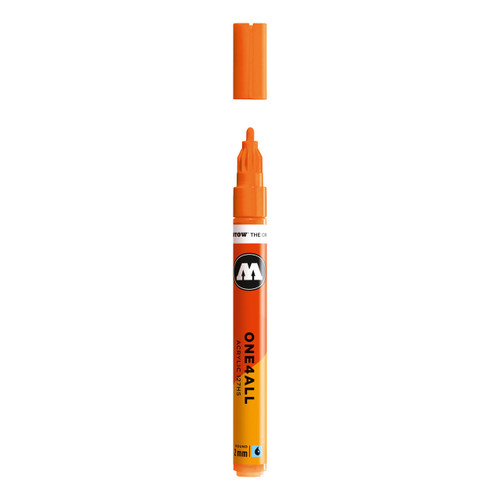  Molotow ONE4ALL Acrylic Marker 2mm 218 - Neon Orange Fluorescent 