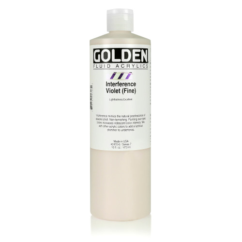 Golden Fluid Acrylic Paint 473ml Interference Violet (Fine)#2470