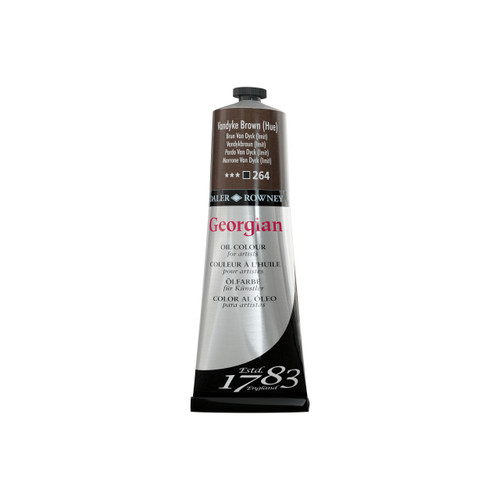  Daler Rowney Georgian Oil Colour 225ml Vandyke Brown (Hue) 