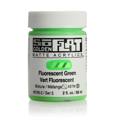 Golden SoFLAT Matte Acrylic 59ml Fluorescent Green 
