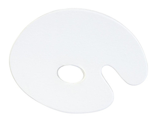 Global Oval Clear Plexiglas Palette 22 x 28cm 3mm 