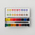 Cass Art Professional Watercolour Travel Pouch and Brush in Quarter Pan Set of 18