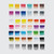 Winsor & Newton Studio Collection Mixed Media Box Set of 45 Colour Swatch
