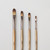  Cass Art Artists' Synthetic Grey Long Handle Brush Filbert 